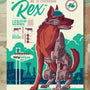 Fallout New Vegas Rex Lithograph Variant by Tom Whalen