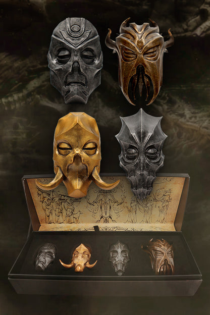 The Elder Scrolls V Skyrim Set of 4 Dragon Priest Masks – Official Bethesda Gear Store