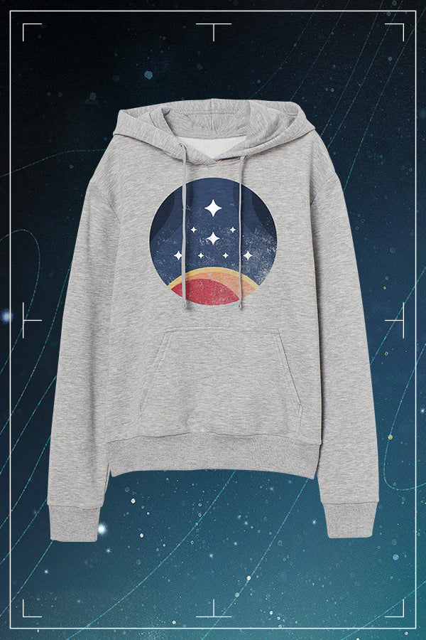Starfield Retro Constellation Logo Hoodie - Grey