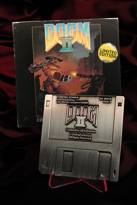 DOOM 2 Commemorative Floppy Disk (Antique Silver Edition)