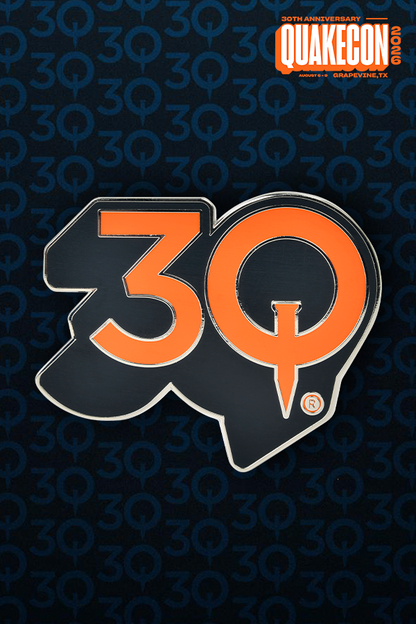 QuakeCon 30th Anniversary Enamel Pin