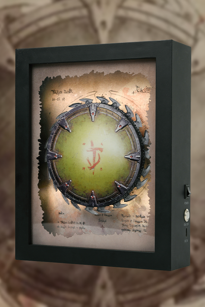 DOOM: The Dark Ages Spinning Shield Saw Shadowbox