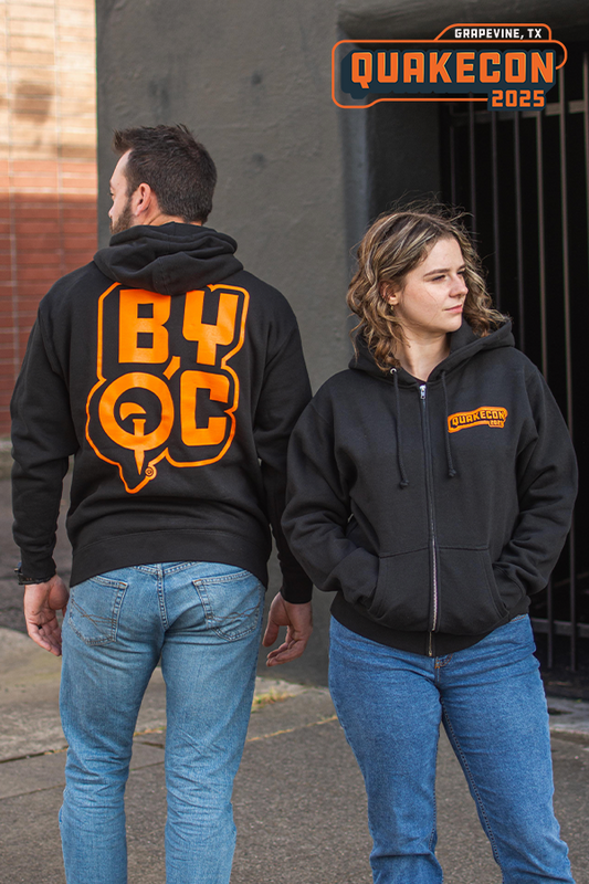 QuakeCon 2025 BYOC Zip-Up Hoodie