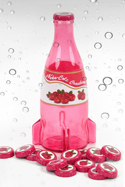 Fallout Nuka-Cola Cranberry Glass Bottle & Caps