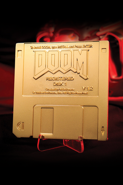 DOOM Floppy Disk Limited Edition Imitation Gold Plated Replica