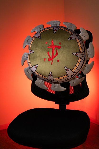 DOOM: The Dark Ages Shield Pillow Plush