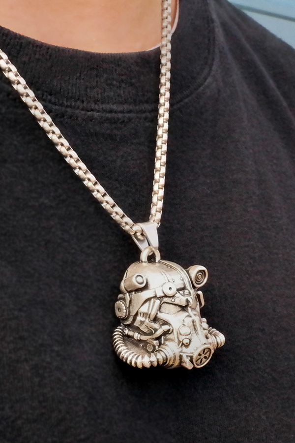 Fallout T-60 Helmet Pendant Necklace