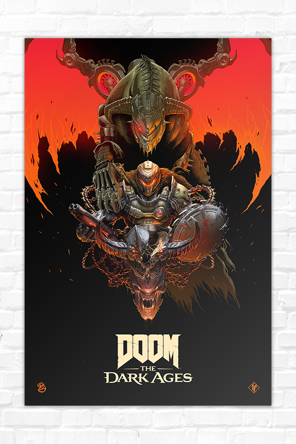 DOOM: The Dark Ages Luke Preece x Billelis Lithograph (Limited Edition)