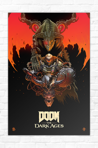 DOOM: The Dark Ages Luke Preece x Billelis Lithograph (Limited Edition)
