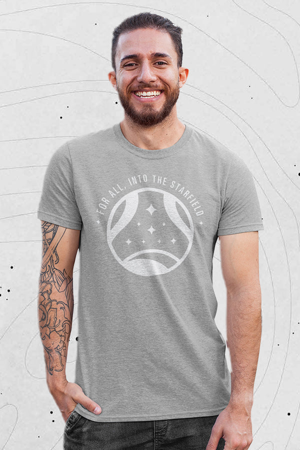 Starfield - For All Into The Starfield Short Sleeved T-shirt - EU Sizi –  IGN Store