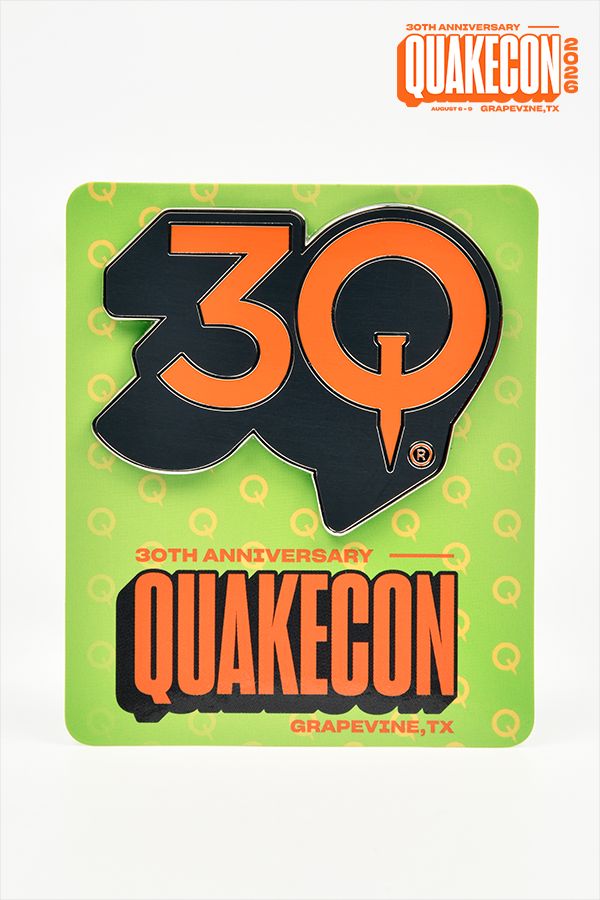 QuakeCon 30th Anniversary Enamel Pin