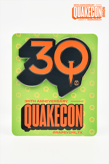 QuakeCon 30th Anniversary Enamel Pin