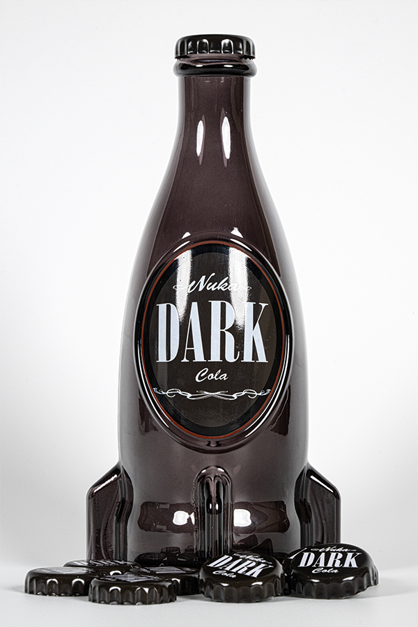Fallout Nuka Cola Dark Glass Bottle and Cap
