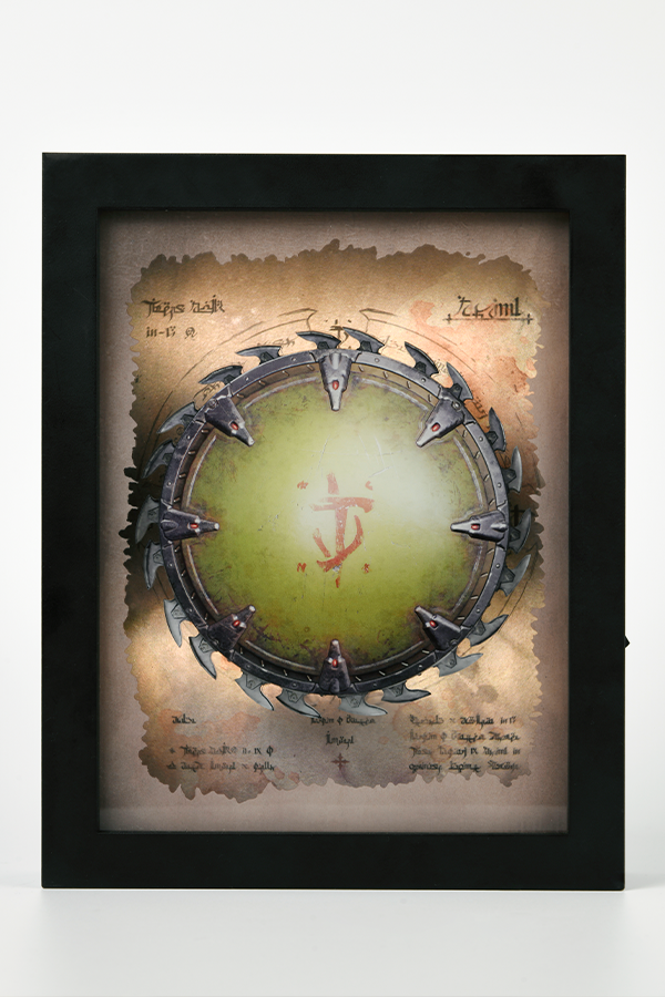 DOOM: The Dark Ages Spinning Shield Saw Shadowbox