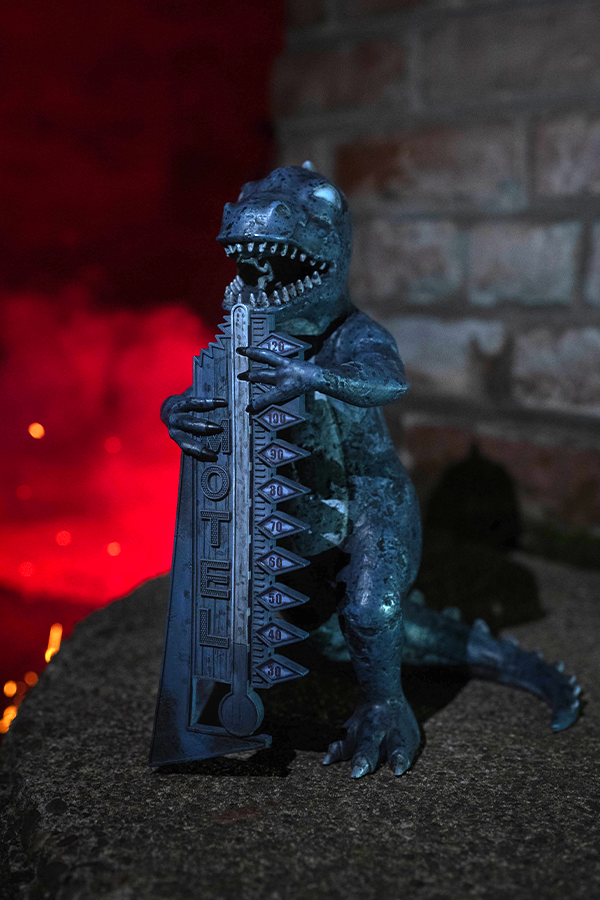 Fallout New Vegas Dinky the T-Rex Statue (Nighttime)