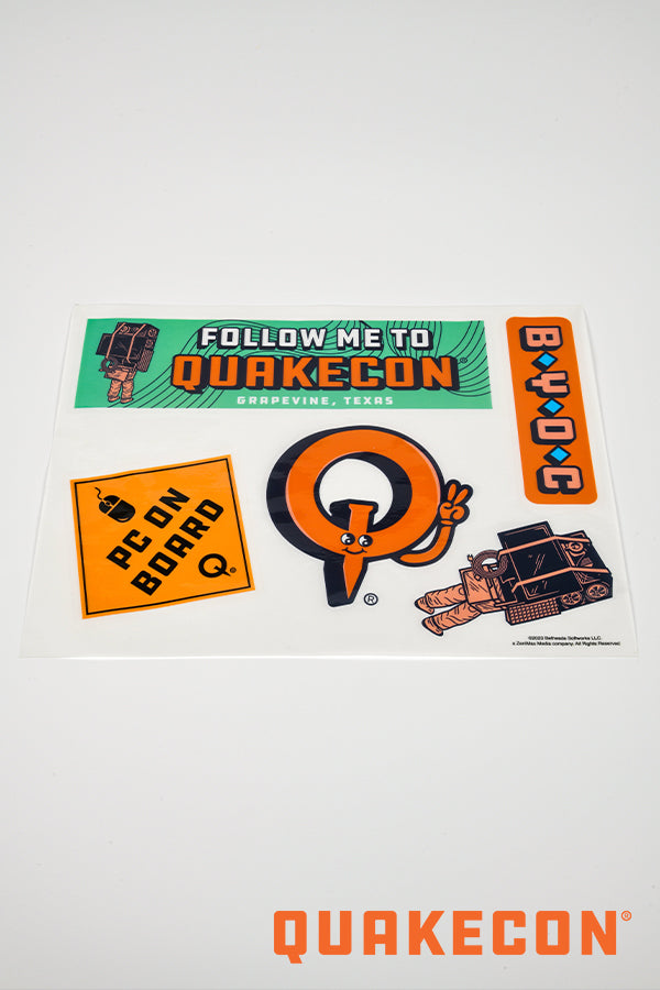 QuakeCon 2023 Decal Sheet