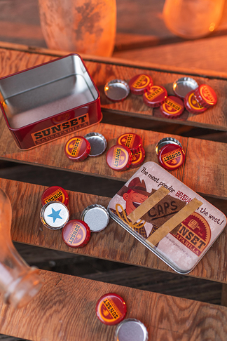Fallout Bottlecap Series: Sunset Sarsaparilla with Collectible Tin ...