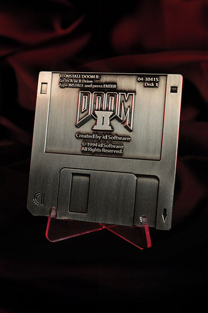 DOOM 2 Commemorative Floppy Disk (Antique Silver Edition)