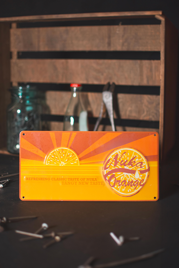 Fallout Nuka Orange Tin Sign