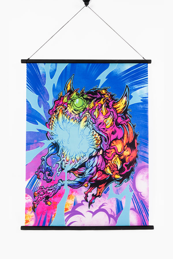 DOOM Eternal Cacodemon Wall Scroll by Beast Wreck