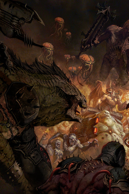 DOOM: The Dark Ages Endless Battle Lithograph