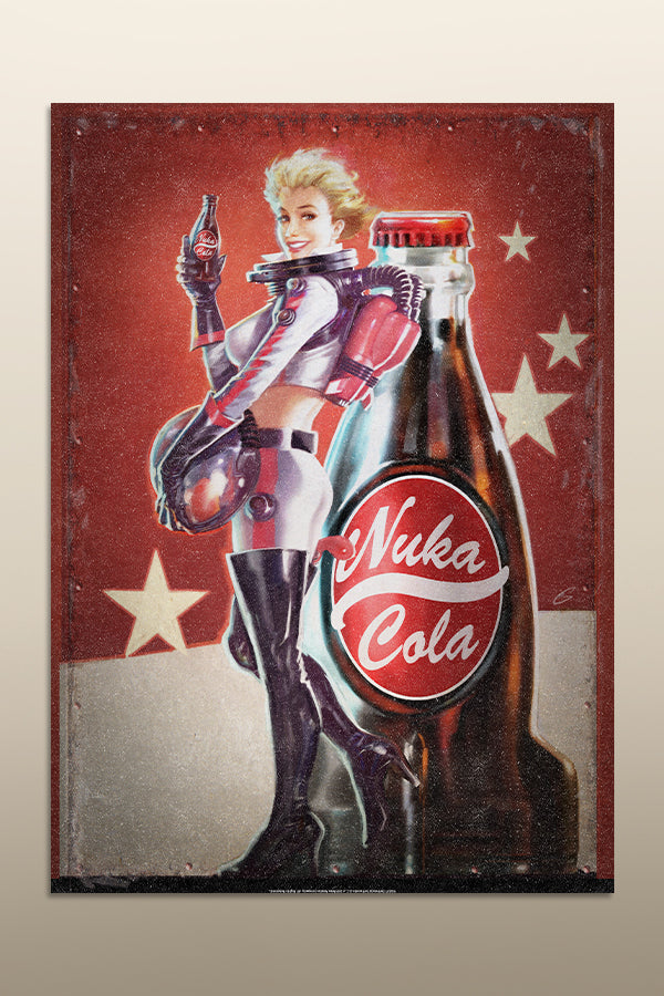 Fallout Nuka-Girl Metal Poster by Displate