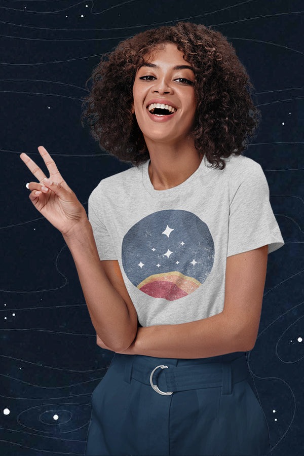 Starfield Retro Constellation Tee Gray Official Bethesda Gear