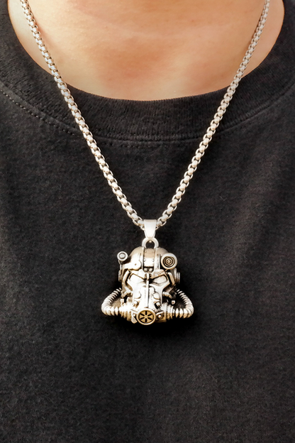Fallout T-60 Helmet Pendant Necklace