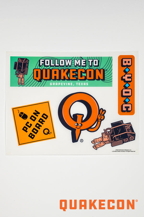 QuakeCon 2023 Decal Sheet