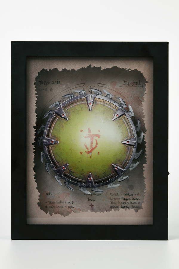 DOOM: The Dark Ages Spinning Shield Saw Shadowbox