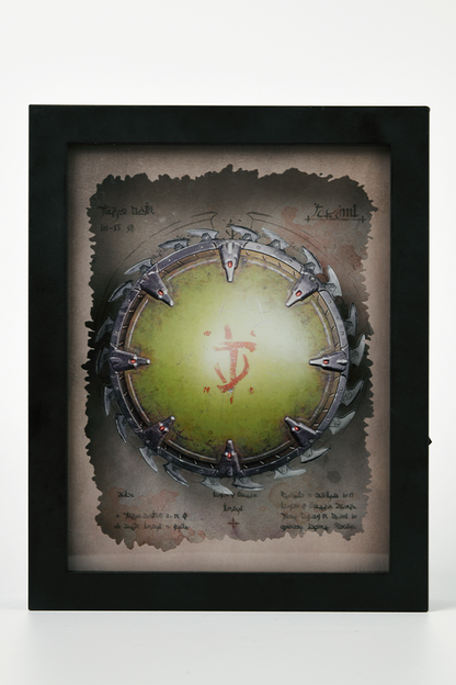 DOOM: The Dark Ages Spinning Shield Saw Shadowbox