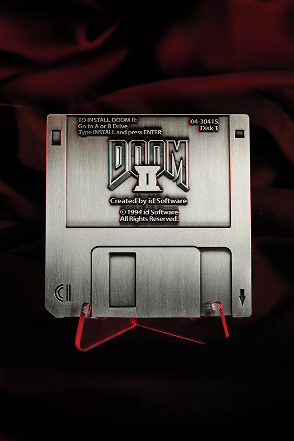 DOOM 2 Commemorative Floppy Disk (Antique Silver Edition)