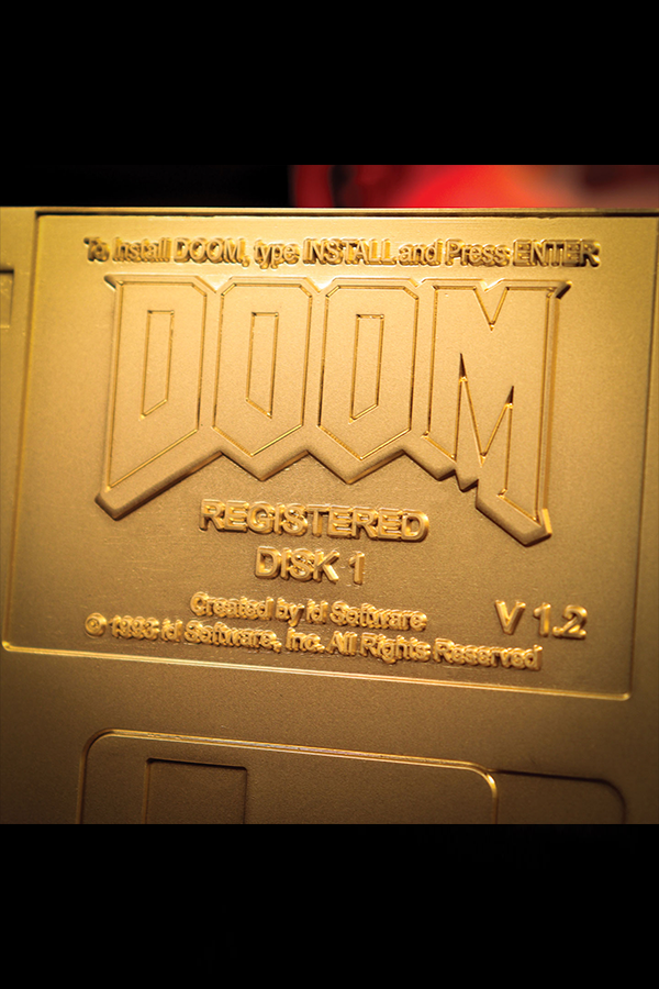 DOOM Floppy Disk Limited Edition Imitation Gold Plated Replica