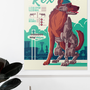 Fallout New Vegas Rex Lithograph Variant by Tom Whalen