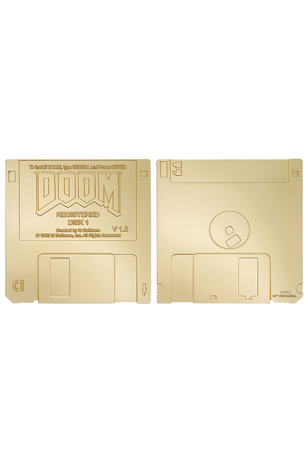 DOOM Floppy Disk Limited Edition Imitation Gold Plated Replica