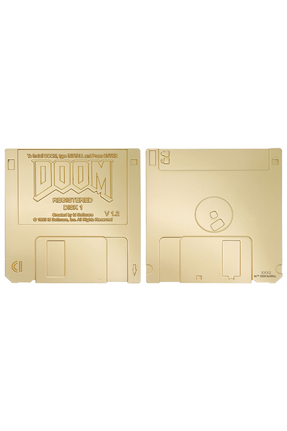 DOOM Floppy Disk Limited Edition Imitation Gold Plated Replica
