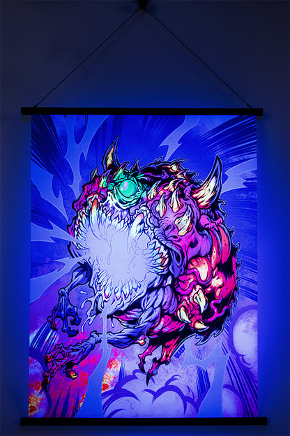 DOOM Eternal Cacodemon Wall Scroll by Beast Wreck