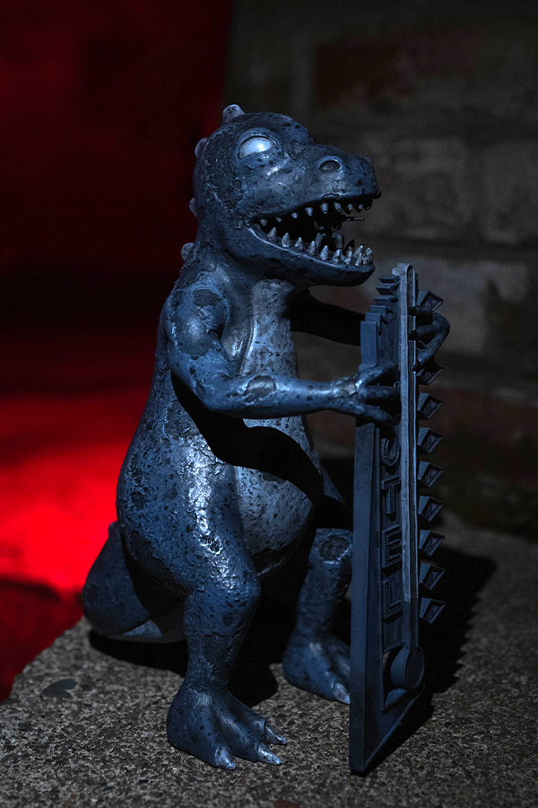 Fallout New Vegas Dinky the T-Rex Statue (Nighttime)