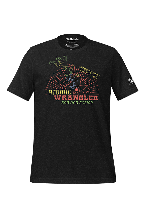 Atomic Rangler Sign Fallout New Vegas Atomic Wrangler Casino Tee – Official Bethesda Gear Store
