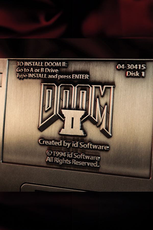 DOOM 2 Commemorative Floppy Disk (Antique Silver Edition)