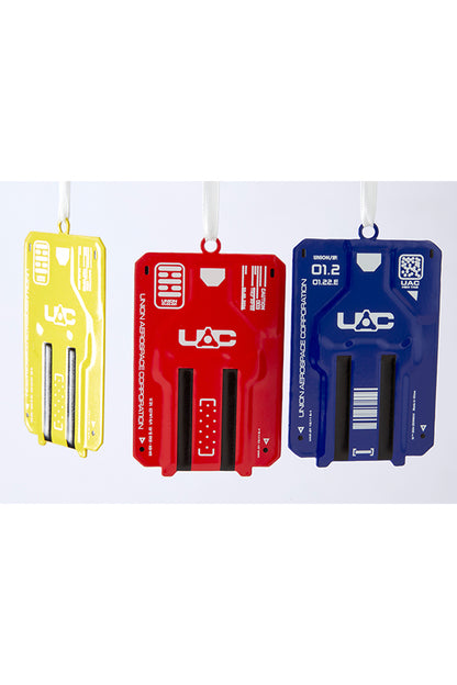 doom limited edition red replica key card DOOM Keycard Ornament 3-Pack – Official Bethesda Gear Store
