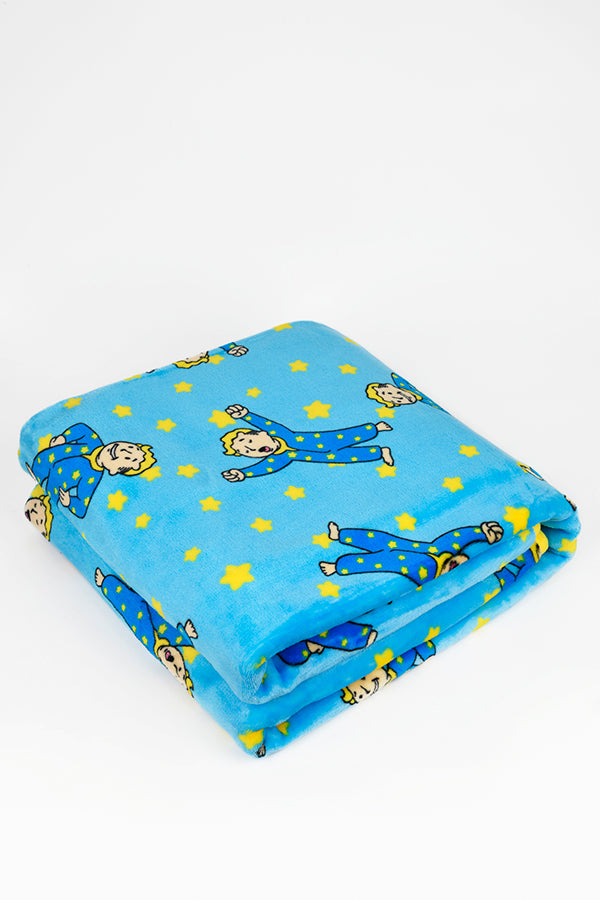Fallout Well Rested Throw Blanket – Official Bethesda Gear Store