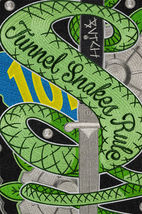 Fallout Tunnel Snakes Rule Chain Stitch Patch – Official Bethesda Gear ...