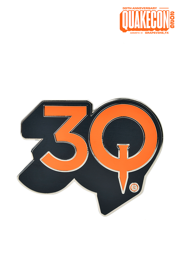 QuakeCon 30th Anniversary Enamel Pin