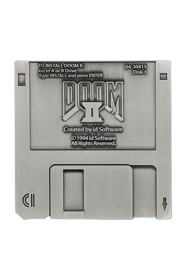 DOOM 2 Commemorative Floppy Disk (Antique Silver Edition)