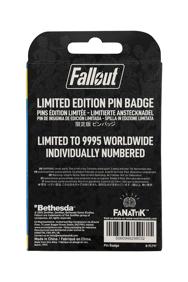 Fallout Limited Edition Charisma Boy Pin Badge