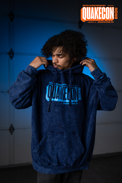 QuakeCon 30th Anniversary Navy Hoodie