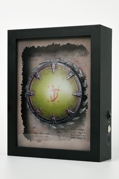 DOOM: The Dark Ages Spinning Shield Saw Shadowbox