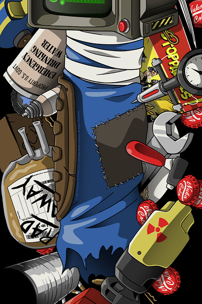 Fallout Wasteland Inventory Skate Deck