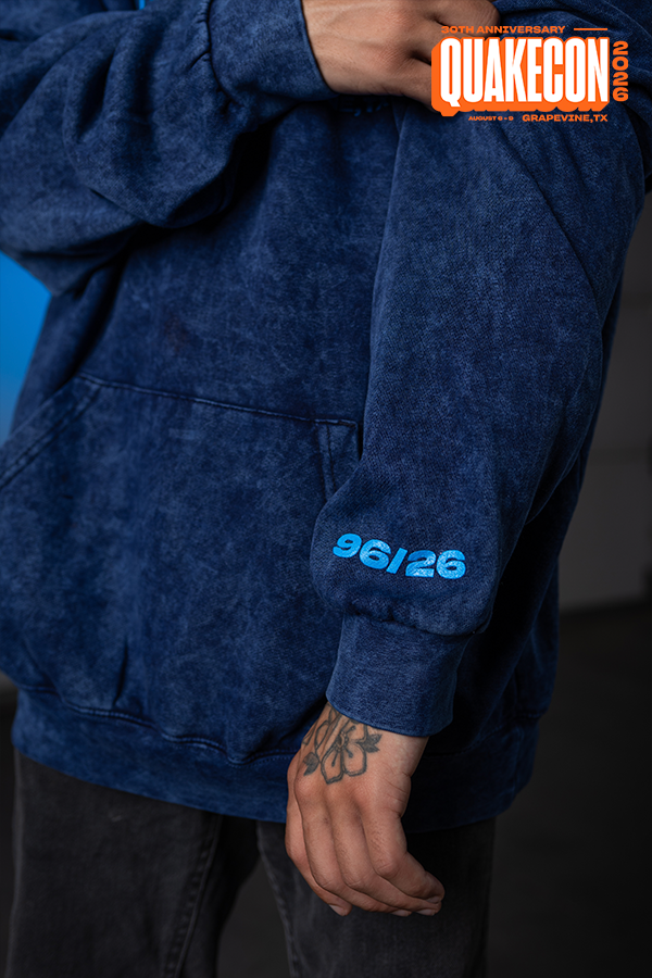 QuakeCon 30th Anniversary Navy Hoodie